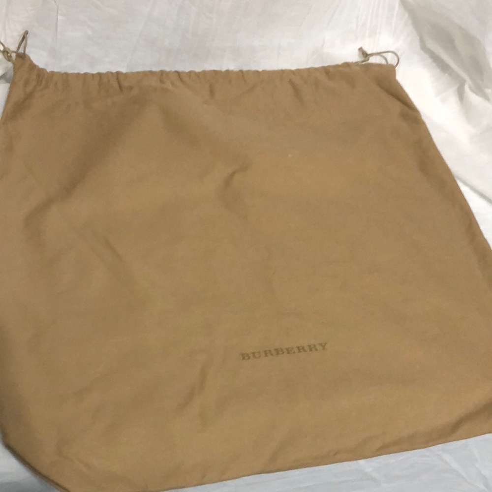 Burberry Tan Drawstring Dust Bag